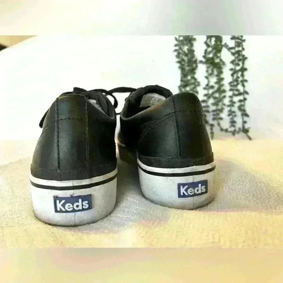 Less Jump Kick Duo Black Leather Lace Up Tennis Shoes Size 11 - Picture 7 of 7